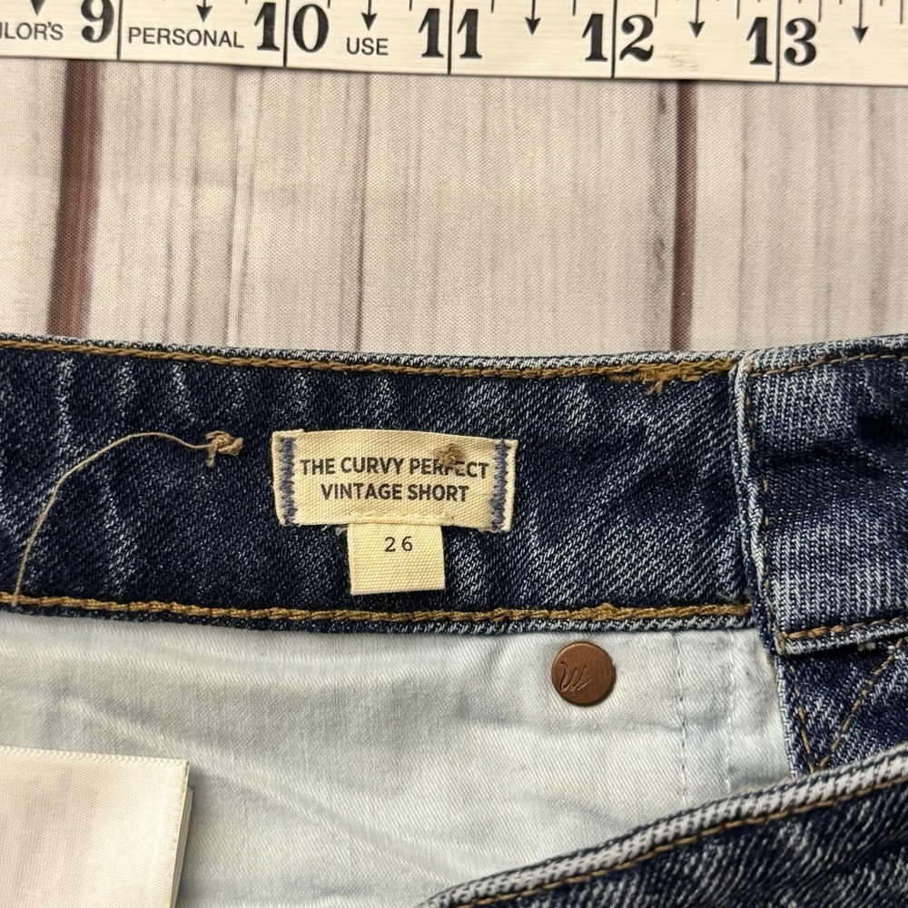 Madewell The Perfect Vintage Curvy Jean Shorts Size 26 Women's Summer - Picture 5 of 6